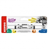 Akrylové popisovače Kores  2 v 1  2 barvy