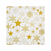 Ubrousky 33 x 33 cm, Zlaté hvězdy