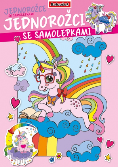 Omalovánka A4 se samolepkami Jednorožci