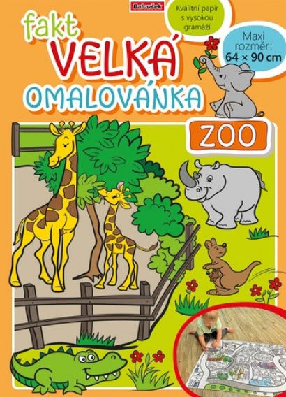 Omalovánky Zoo  90 x 64 cm