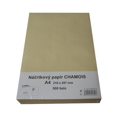 Náčrtkový papír A4 90 g chamois